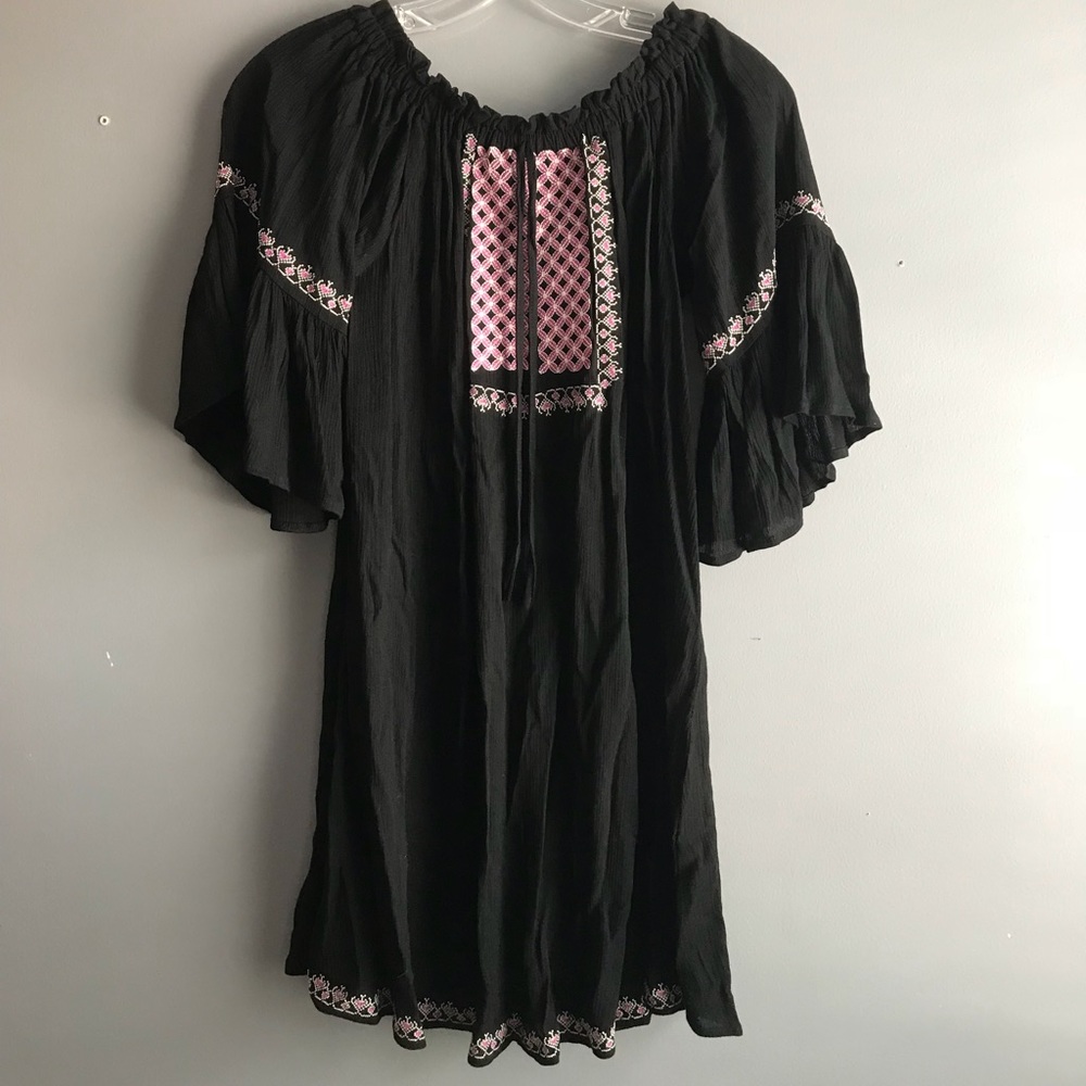 Black off the shoulder dress